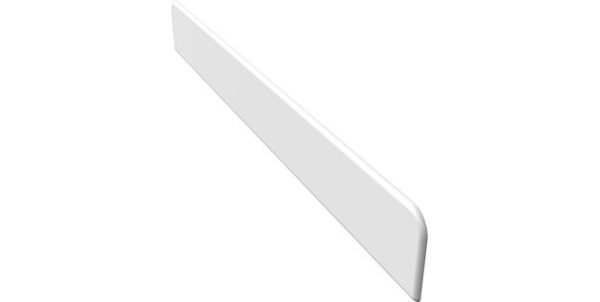 Plain/Magnum Square Fascia Large End Cap - White